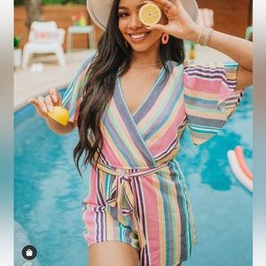 Francesca’s Multicolored Romper